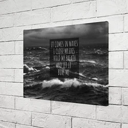 Холст прямоугольный Bring Me The Horizon - it comes in waves, цвет: 3D-принт — фото 2