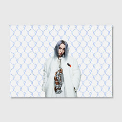 Холст прямоугольный BILLIE EILISH: White Fashion, цвет: 3D-принт — фото 2