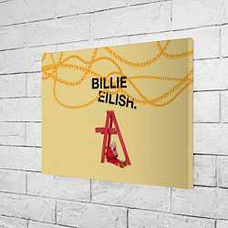 Холст прямоугольный BILLIE EILISH, цвет: 3D-принт — фото 2