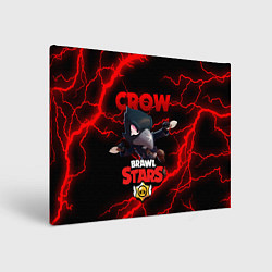 Холст прямоугольный BRAWL STARS CROW, цвет: 3D-принт