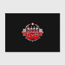 Холст прямоугольный Boss of GYM акварель, цвет: 3D-принт — фото 2