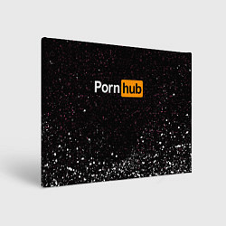 Холст прямоугольный PornHub, цвет: 3D-принт