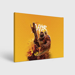 Холст прямоугольный Doom Slayer, цвет: 3D-принт