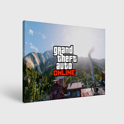 Холст прямоугольный GTA Online, цвет: 3D-принт
