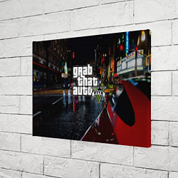 Холст прямоугольный Grand Theft Auto V, цвет: 3D-принт — фото 2