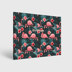 Холст прямоугольный Flamingo, цвет: 3D-принт