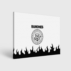 Холст прямоугольный RAMONES, цвет: 3D-принт