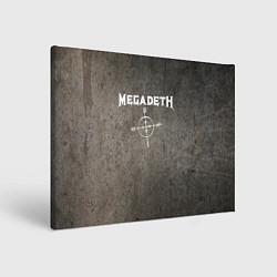 Холст прямоугольный Megadeth, цвет: 3D-принт