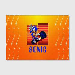 Холст прямоугольный Sonic - Соник, цвет: 3D-принт — фото 2