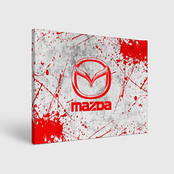 Холст прямоугольный MAZDA RED LOGO, цвет: 3D-принт