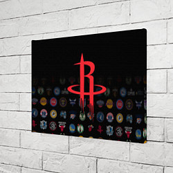 Холст прямоугольный Houston Rockets 2, цвет: 3D-принт — фото 2