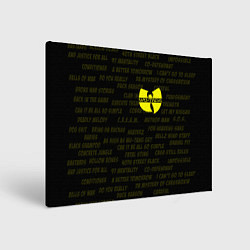 Холст прямоугольный WU-TANG CLAN, цвет: 3D-принт