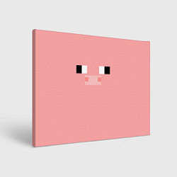 Холст прямоугольный Minecraft Pig, цвет: 3D-принт