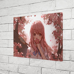 Холст прямоугольный Koe no Katachi, цвет: 3D-принт — фото 2