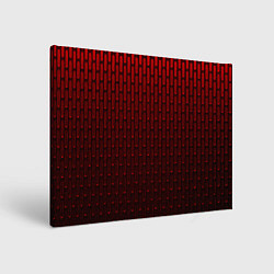 Холст прямоугольный Текстура красный градиент, цвет: 3D-принт