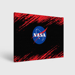 Холст прямоугольный NASA НАСА, цвет: 3D-принт