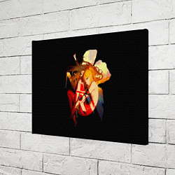 Холст прямоугольный Аска Евангелион Nerv, цвет: 3D-принт — фото 2