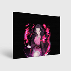 Холст прямоугольный NEZUKO НЕЗУКО KNY, цвет: 3D-принт