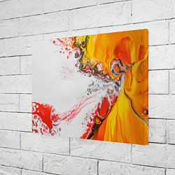 Холст прямоугольный Рисунок желтой краской, цвет: 3D-принт — фото 2