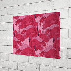 Холст прямоугольный Розовые фламинго, цвет: 3D-принт — фото 2