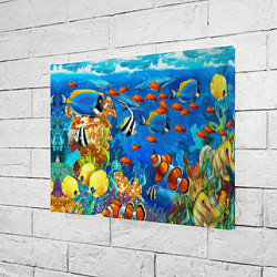 Холст прямоугольный Коралловые рыбки, цвет: 3D-принт — фото 2