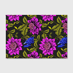 Холст прямоугольный Цветочный Паттерн, цвет: 3D-принт — фото 2