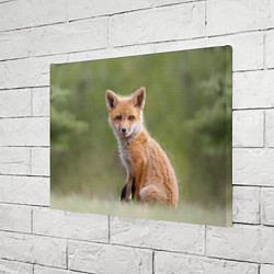 Холст прямоугольный Лисенок, цвет: 3D-принт — фото 2