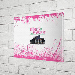 Холст прямоугольный Девушки и танки Pink Z, цвет: 3D-принт — фото 2