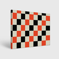 Холст прямоугольный Образец шахматной доски, цвет: 3D-принт