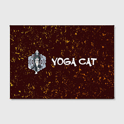 Холст прямоугольный Кошачья Йога - Гранж, цвет: 3D-принт — фото 2