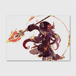 Холст прямоугольный Ху Тао в деле, цвет: 3D-принт — фото 2