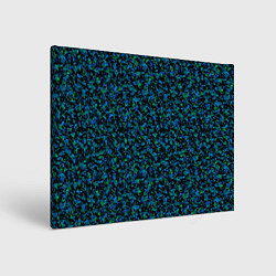 Холст прямоугольный Абстрактный зелено-синий узор, цвет: 3D-принт