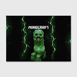 Холст прямоугольный CREEPER 3D MINECRAFT 3D Z, цвет: 3D-принт — фото 2