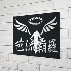 Холст прямоугольный ВАЛЬХАЛЛА ЗНАМЯ ЧЕРНОЕ, цвет: 3D-принт — фото 2