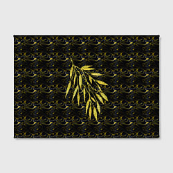 Холст прямоугольный Золотые листья, цвет: 3D-принт — фото 2