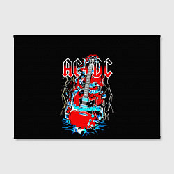 Холст прямоугольный ACDC гитара, цвет: 3D-принт — фото 2