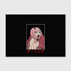 Холст прямоугольный Зеро ту ahegao франкс, цвет: 3D-принт — фото 2