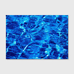 Холст прямоугольный Голубая Вода Текстура, цвет: 3D-принт — фото 2
