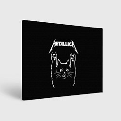 Холст прямоугольный METALLICA МЕТАЛЛИКА, цвет: 3D-принт