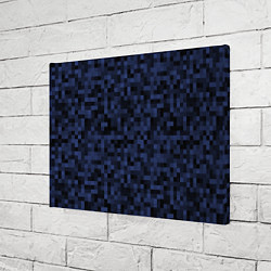 Холст прямоугольный Темная пиксельная абстракция, цвет: 3D-принт — фото 2
