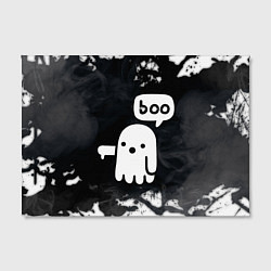 Холст прямоугольный ХЕЛЛУОИН ПРИВЕДЕНИЕ БУ! HALLOWEEN GHOST BOO!, цвет: 3D-принт — фото 2