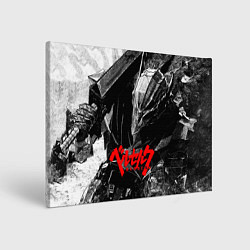 Холст прямоугольный BERSERK ЧБ БЕРСЕРК, цвет: 3D-принт