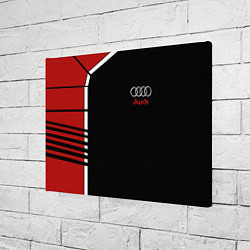 Холст прямоугольный АУДИ ЛОГО AUDI GEOMETRY RED STRIPES LINE, цвет: 3D-принт — фото 2