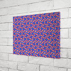 Холст прямоугольный Красочный фон с цветами, цвет: 3D-принт — фото 2