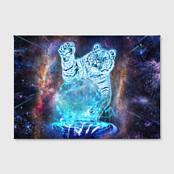 Холст прямоугольный Звездный тигр, цвет: 3D-принт — фото 2
