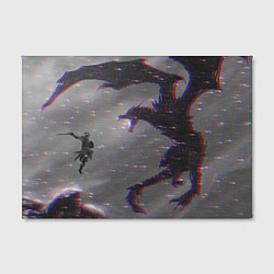 Холст прямоугольный Battle with dragon, цвет: 3D-принт — фото 2