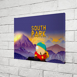 Холст прямоугольный Эпичный Картман в горах Южный Парк, цвет: 3D-принт — фото 2