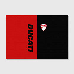Холст прямоугольный DUCATI BLACK RED BACKGROUND, цвет: 3D-принт — фото 2