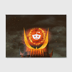 Холст прямоугольный REDDIT I SEE YOU РЕДДИТ СЛЕДИТ ЗА ВСЕМИ, цвет: 3D-принт — фото 2