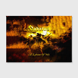 Холст прямоугольный A Lifetime of War - Sabaton, цвет: 3D-принт — фото 2